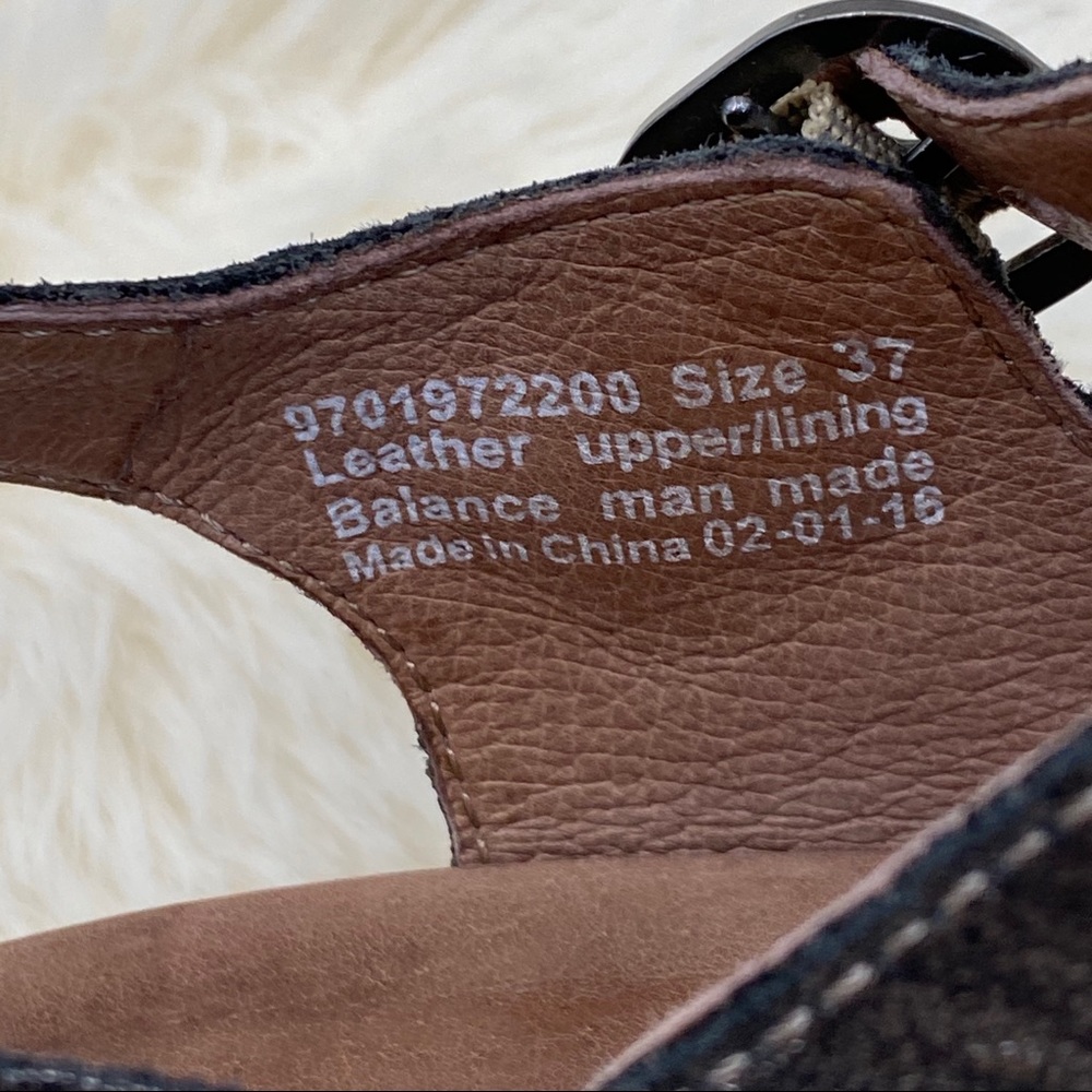 DANSKO Weathered Dark Nickel Strappy Clog Sandals - Picture 7 of 9